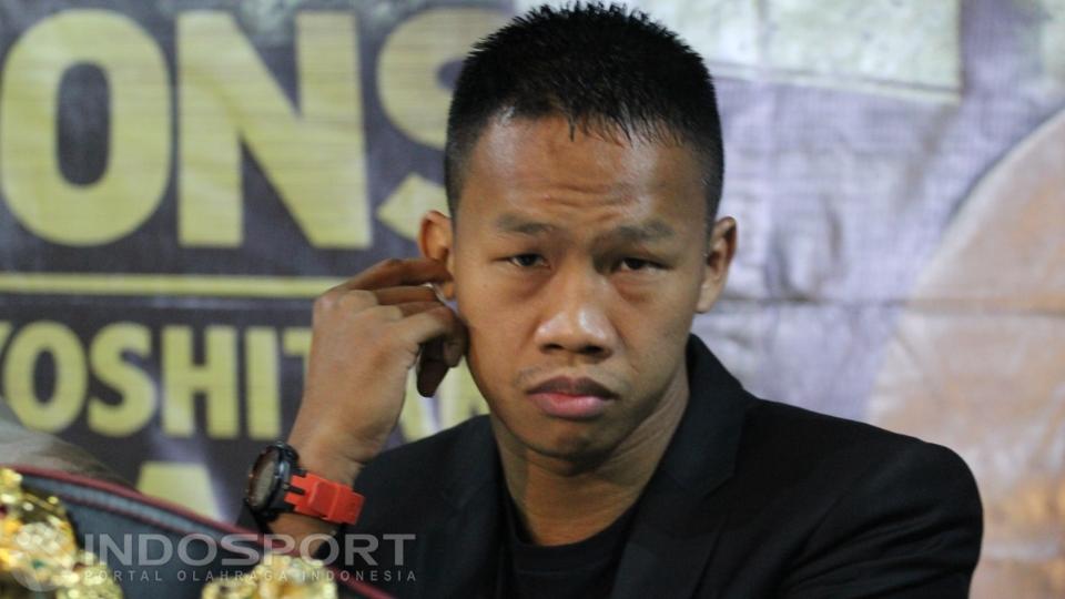 Daud Jordan saat jalani konferensi pers.